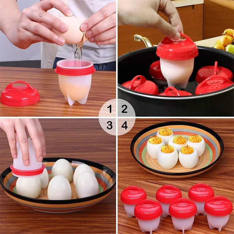 Forma de Silicone para Cozinhar Ovos