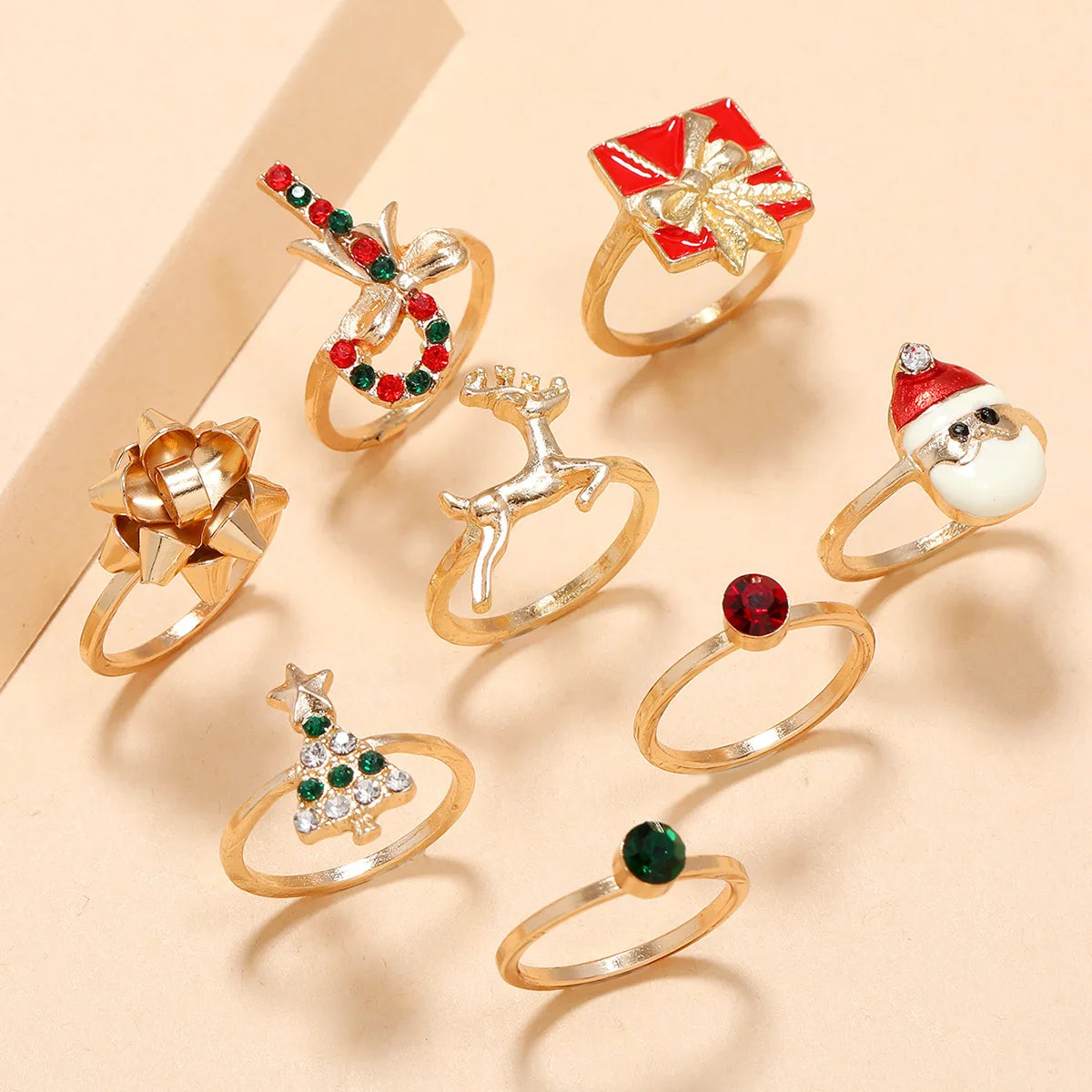Conjunto de Anel para o Natal