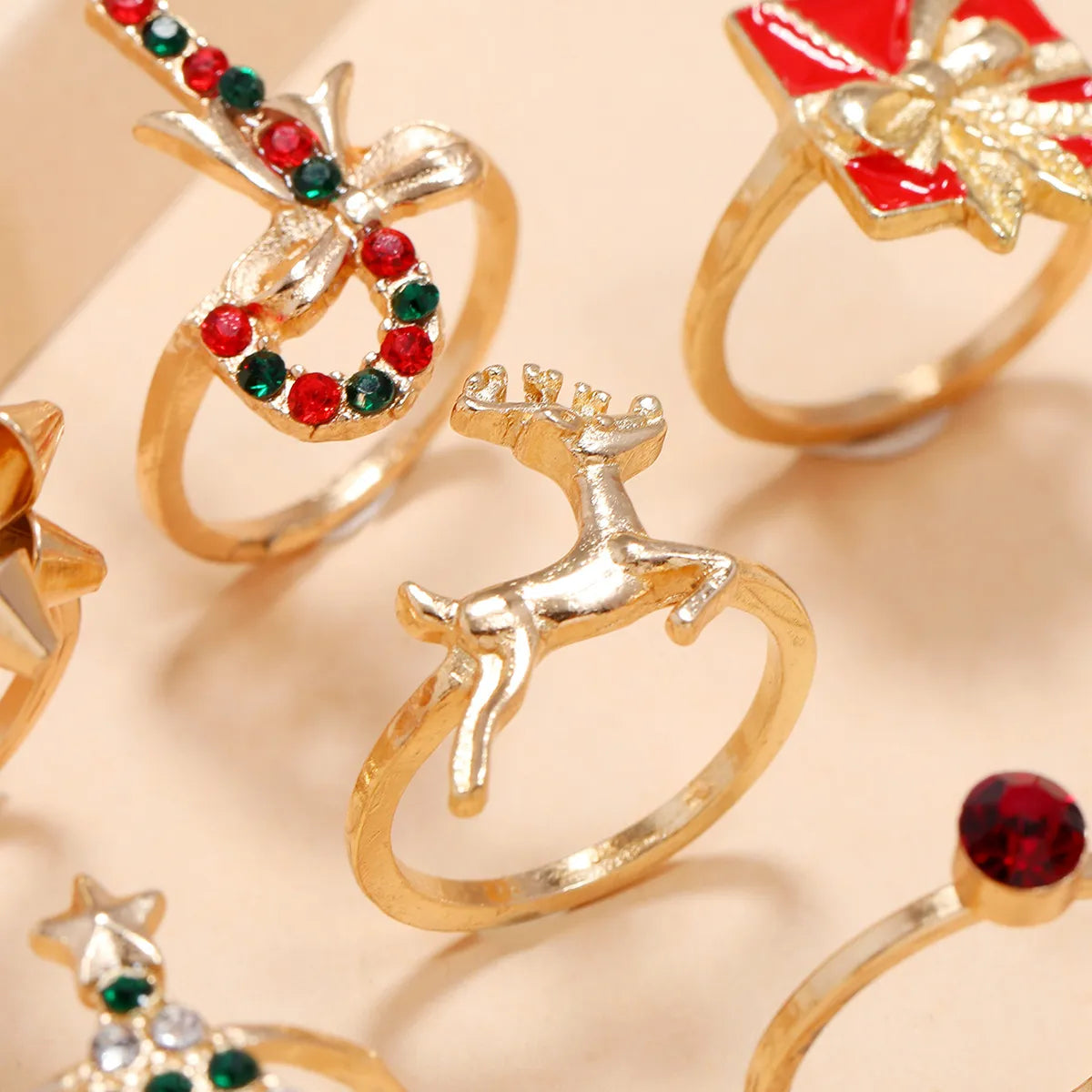 Conjunto de Anel para o Natal