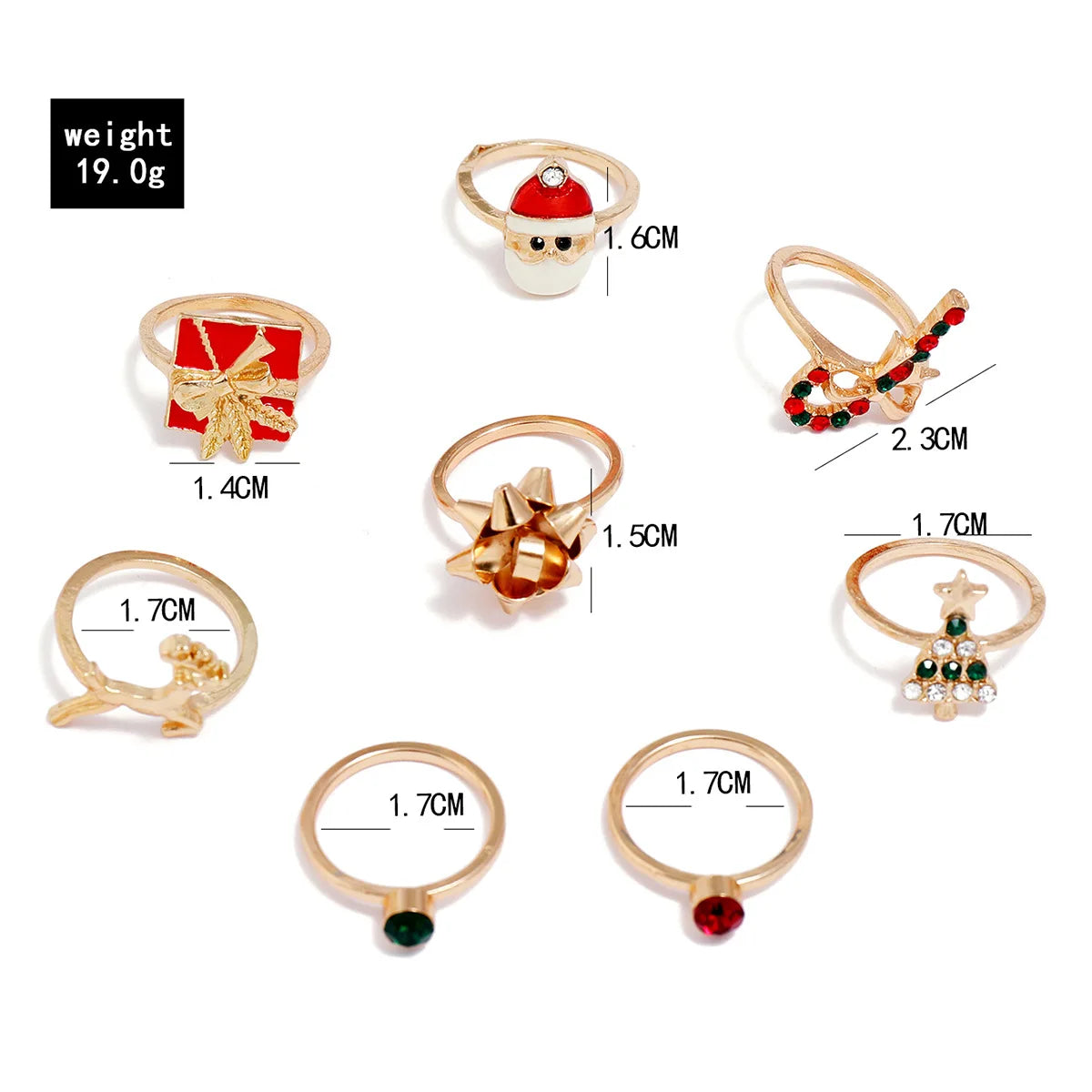 Conjunto de Anel para o Natal