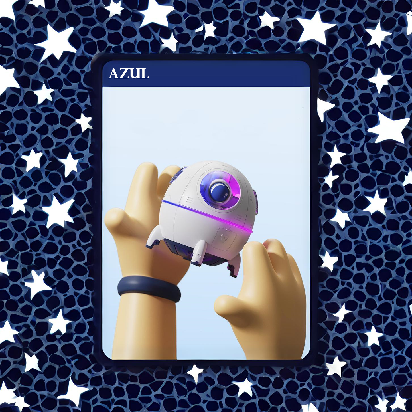 Umidificador de Ar em Forma de Foguete
