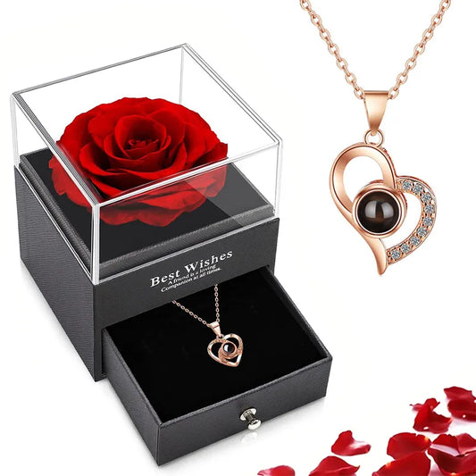 Love´s Box: Rosa & Colar