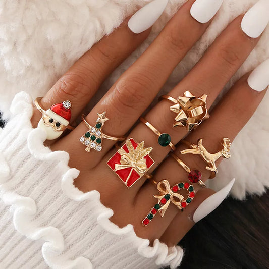 Conjunto de Anel para o Natal